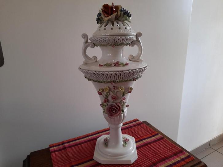 Italiaanse Capodimonte vaas 1960, Antiek en Kunst, Antiek | Keramiek en Aardewerk, Ophalen