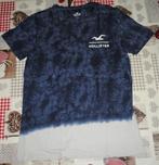 S small t-shirt blauw batik Hollister, Maat 46 (S) of kleiner, Gedragen, Blauw, Ophalen of Verzenden