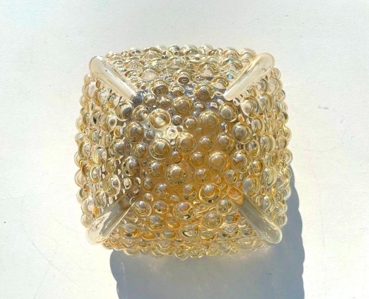 Plafonnier ' Bubbles ' Helena Tynell  * Vintage 70s *, Maison & Meubles, Lampes | Plafonniers, Comme neuf, Verre, Métal, Enlèvement ou Envoi