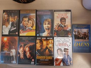 Lot van 9 VHS films  Psycho, Casablanca beschikbaar voor biedingen
