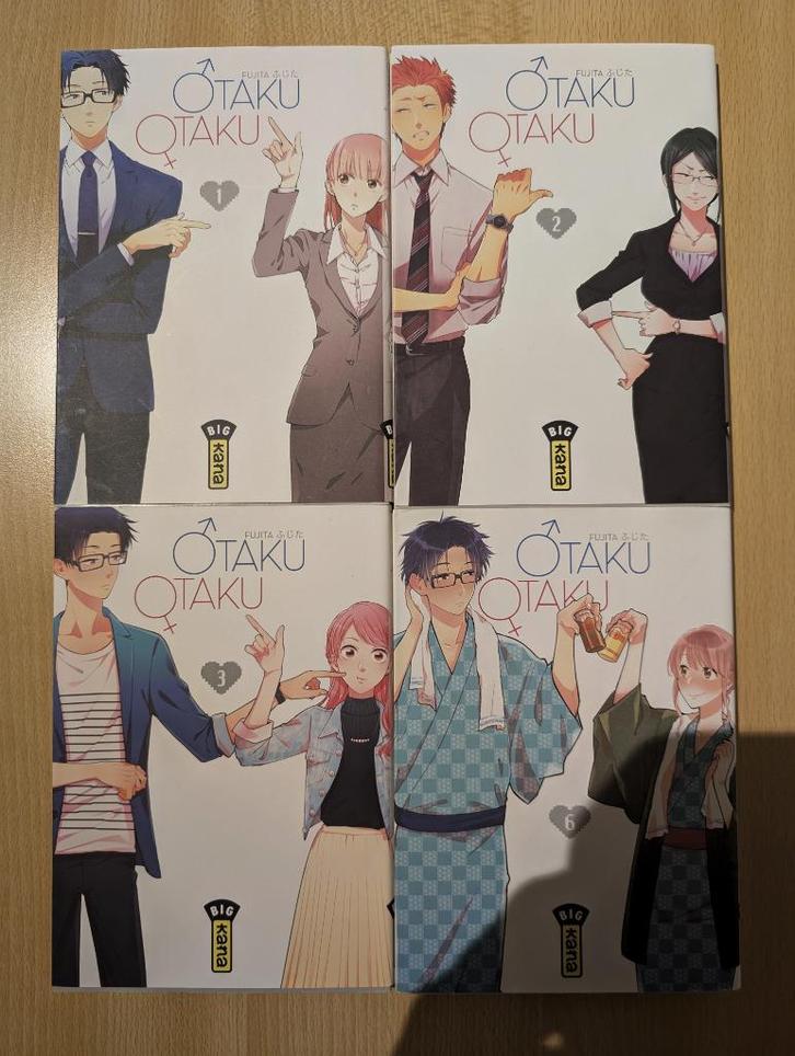 Kana Manga - Otaku Otaku 1-3 + 6, Boeken, Stripverhalen, Zo goed als nieuw, Meerdere stripboeken, Ophalen of Verzenden