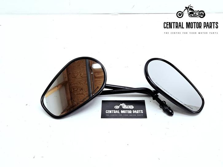 Long Stem Tapered zwarte zijspiegels, Motoren, Onderdelen | Harley-Davidson, Nieuw, Ophalen of Verzenden