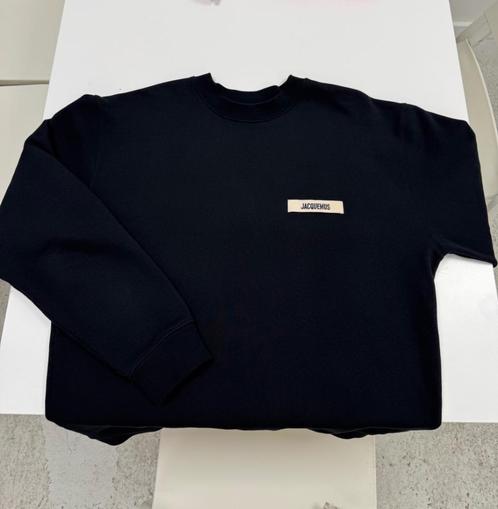 Jacquemus sweatshirt ‘The Gros Grain’ zwart, Kleding | Heren, Truien en Vesten, Zo goed als nieuw, Maat 56/58 (XL), Zwart, Ophalen of Verzenden