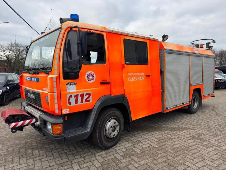 MAN 10.163 *FIRETRUCK-POMPIER+WINCH* (bj 1998), Auto's, Vrachtwagens, Bedrijf, Te koop, MAN, Diesel, Automaat, Overige kleuren