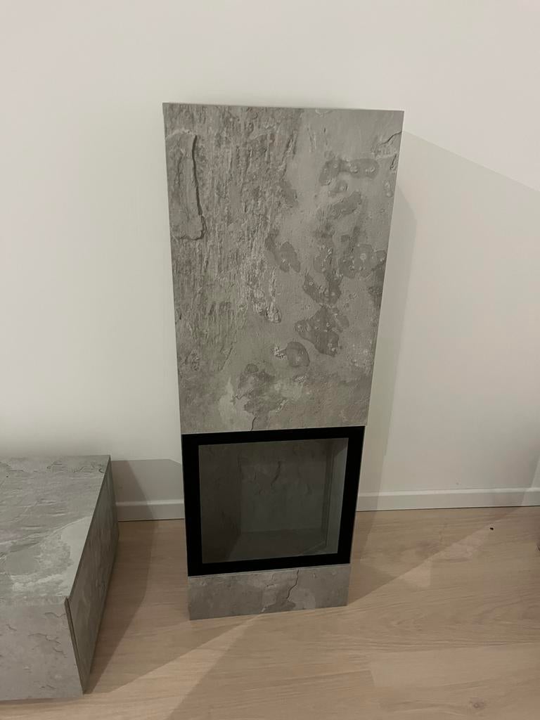 Moderne betonlook VidaXL – 2 ophangkasten, Ophalen, Zo goed als nieuw