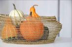 Goud gewoven Fruitmand, Overige materialen, Mand, Rond, Nieuw