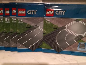 Lego city wegplaten 60236 - 60237 disponible aux enchères