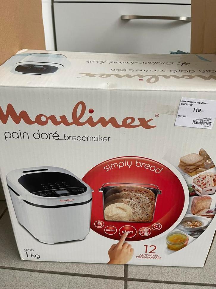 Moulinex OW2101, Electroménager, Machines à pain, Enlèvement