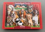 Legpuzzel Castorland 3000 stuks: Dog Club, Comme neuf, Puzzle, Enlèvement ou Envoi, Plus de 1 500 pièces