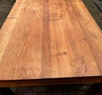 MASSIEF EIKEN tafel - zeer degelijk! Nieuwprijs: €3500, Ophalen, Strak, Gebruikt, 100 tot 150 cm