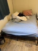 Bedframe - vidaxl, Ophalen, Zwart, 140 cm, Zo goed als nieuw