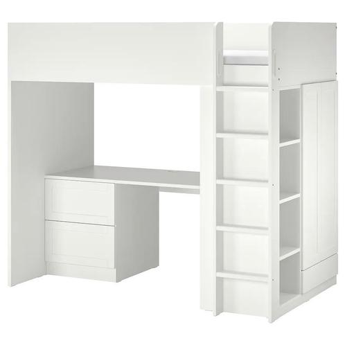 Ikea SMÅSTAD hoogslaper, Kinderen en Baby's, Kinderkamer | Stapelbedden en Hoogslapers, Zo goed als nieuw, Hoogslaper, Ophalen