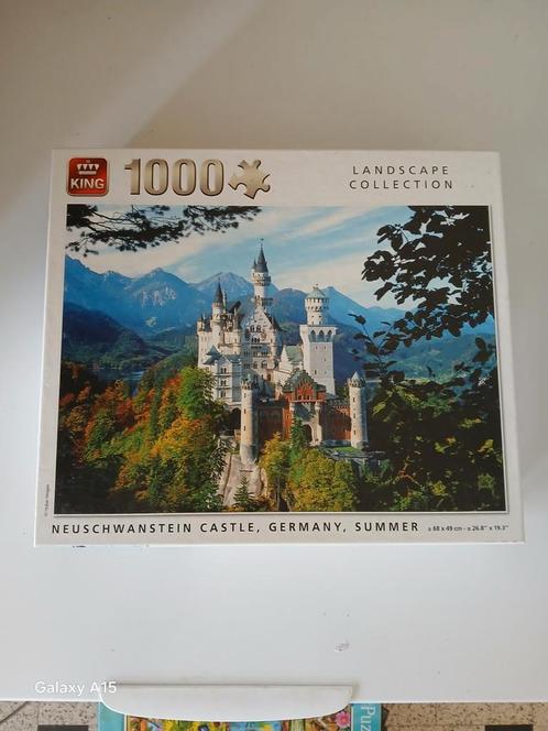 Kasteel neuschwanstein Germany zomers duizend stukjes, Hobby en Vrije tijd, Denksport en Puzzels, Zo goed als nieuw, Legpuzzel