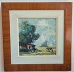 Peinture a l'huile de l'artiste G. Van Iseghem, Antiquités & Art, Enlèvement ou Envoi