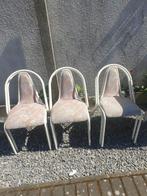 Te koop wegens verhuizing !!, Tuin en Terras, Tuinstoelen, Ophalen, Zo goed als nieuw, Metaal, Stapelbaar