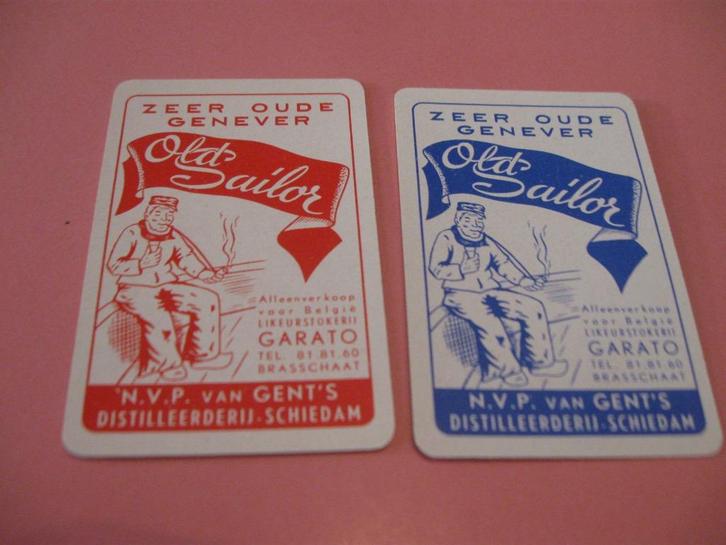 Oude speelkaarten Likeurstokerij Garato , Brasschaat (60), Verzamelen, Speelkaarten, Jokers en Kwartetten, Zo goed als nieuw, Speelkaart(en)