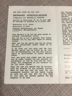 Belgisch Kampioen Boksen Verdoolaeghe +Oostende 1978, Verzamelen, Bidprentjes en Rouwkaarten, Verzenden, Bidprentje