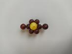 Broche rood amber, 4 tot 7 cm, Nieuw, Ophalen of Verzenden, Met edelsteen