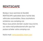 Nous rachetons votre camping-car, Particulier