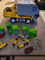 vintage playmobil vuilniswagen + veel toebehoren, Utilisé, Enlèvement ou Envoi, Playmobil en vrac