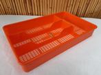 Bac range couverts vintage 1970 D.B.P. Plastics orange retro, Maison & Meubles, Cuisine | Couverts, Synthétique, Utilisé, Ensemble de couverts