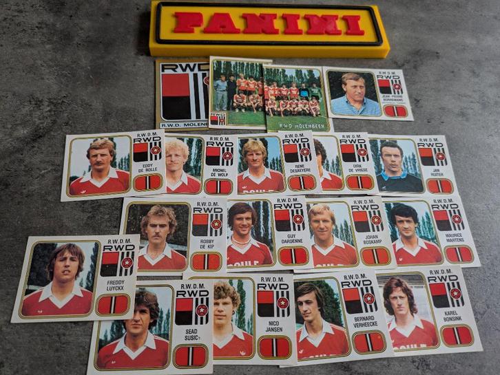 PANINI FOOTBALL 81 RWDM MOLENBEEK 18 STICKERS 1981, Hobby en Vrije tijd, Stickers en Plaatjes, Zo goed als nieuw, Verzenden