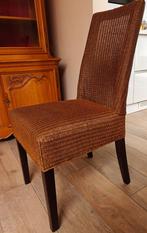 Lloyd loom stoelen: set van 4, Huis en Inrichting, Stoelen, Ophalen, Riet of Rotan, Bruin, Zo goed als nieuw