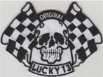 Lucky 13 Original stoffen opstrijk patch embleem #2, Motoren, Verzenden, Nieuw