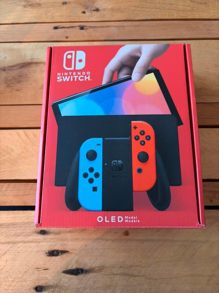 Switch OLED, Games en Spelcomputers, Spelcomputers | Nintendo Switch, Nieuw, Switch OLED, Met 2 controllers, Met games, Ophalen