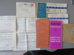 Lot SABENA - Belgisch Kongo 1953 timetables tickets enz, Verzamelen, Verzenden, Zo goed als nieuw