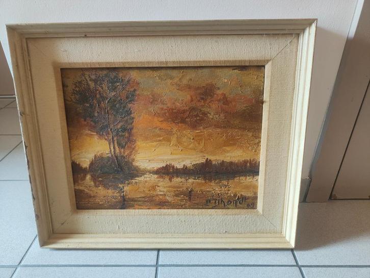 SCHILDERIJ BERLARE DONK LUCIEN DHONDT/ZWIJNAARDE, Antiek en Kunst, Kunst | Schilderijen | Klassiek, Ophalen