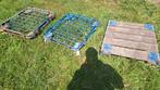 3 transportkarren metaal / hout, Ophalen