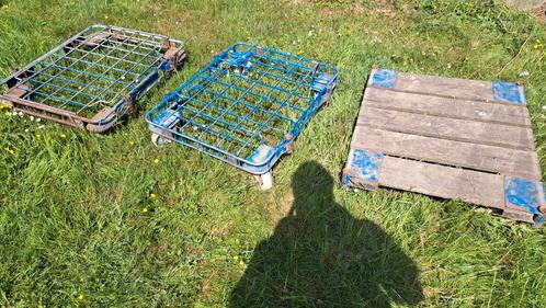 3 transportkarren metaal / hout, Antiek en Kunst, Antiek | Meubels | Kasten, Ophalen
