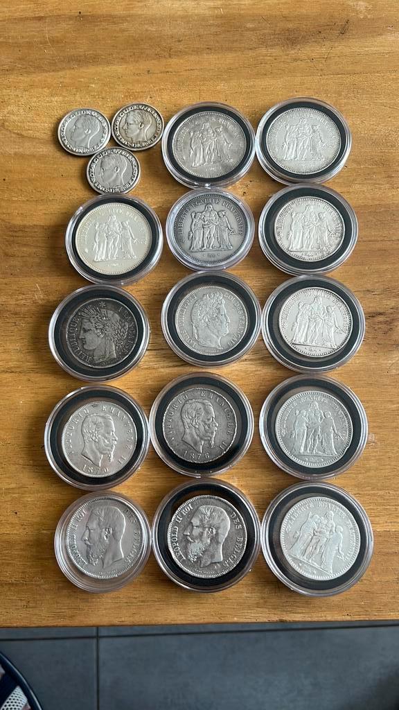Vieilles Pièces en argent, Postzegels en Munten, Munten | Europa | Euromunten, Zilver, Ophalen of Verzenden