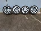 Aluminium velgen met banden, 225-45-R17, Ophalen, All Season, Banden en Velgen
