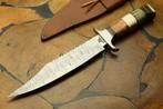 Bowie Knife couteau damassé couteau de chasse fait à la main, Collections, Couteau ou Poignard, Enlèvement ou Envoi