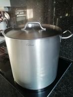 Maxi roestvrijstalen steelpan als nieuw H 37cm, inductie ok., Huis en Inrichting, Keuken | Potten en Pannen, Ophalen of Verzenden