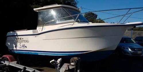 Interessepeiling: VISBOOT OCQUETEAU TIMONIER 540, Watersport en Boten, Speedboten, Gebruikt, 3 tot 6 meter, Benzine, Minder dan 70 pk