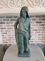 Beeld visser met netten van G. Carli, Ophalen of Verzenden