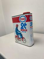 Ancien bidon d'huile Esso 2T, Collections, Marques & Objets publicitaires, Emballage, Utilisé, Enlèvement ou Envoi