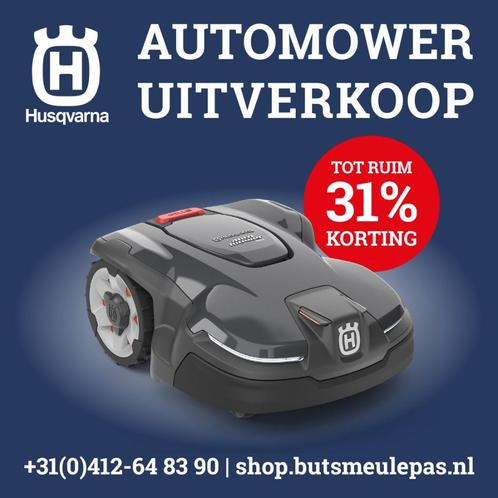 Husqvarna uitverkoop tot 31% korting en €300 cash back OP=OP, Tuin en Terras, Robotmaaiers, Nieuw, 20 tot 25 cm, Bestuurbaar via app