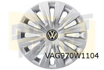 Volkswagen Wieldopset 15 inch (4x) (UWP chroomglans / zwart  beschikbaar voor biedingen