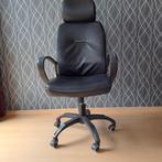 bureaustoel zwart kunstleder, Huis en Inrichting, Bureaustoelen, Ophalen, Gebruikt, Zwart, Bureaustoel