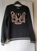 pull noir à paillettes taille 122 - 128 JBC, Enlèvement ou Envoi, Pull ou Veste, Utilisé, JBC.