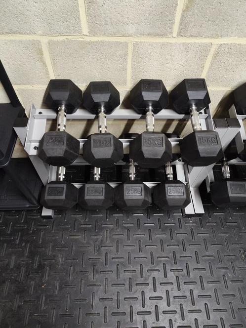 Lifemaxx Crossmax Hexa Dumbells, Sport en Fitness, Fitnessmaterialen, Zo goed als nieuw, Halterset, Armen, Benen, Borst, Buik