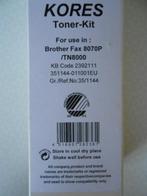 Kores toner-kit Brother Fax 8070P / TN80000 nieuw, Nieuw, Kores, Ophalen of Verzenden