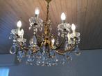 LUSTER MET 8 LAMPEN, Ophalen, Gebruikt, Glas