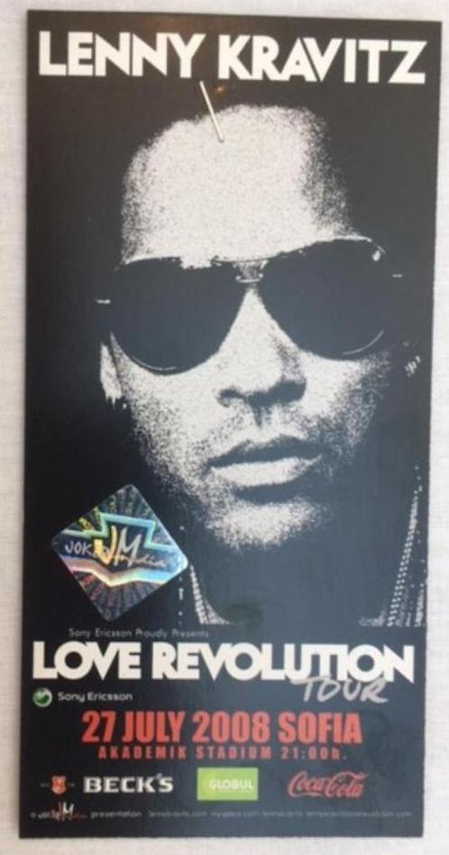 ticket concert Lenny Kravitz juli 2008 Sofia ongebruikt, Tickets en Kaartjes, Concerten | Rock en Metal, Eén persoon, Juli, Rock of Poprock