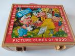 Vintage blokkenpuzzel in box, Disney, Antiquités & Art, Enlèvement ou Envoi
