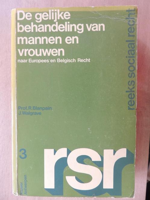 De gelijke behandeling van mannen en vrouwen (RSR nr3), Boeken, Studieboeken en Cursussen, Zo goed als nieuw, Hoger Onderwijs